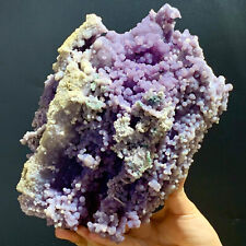 4.84LB  Beautiful Natural Purple Grape Agate Chalcedony Crystal Mineral Specimen picture