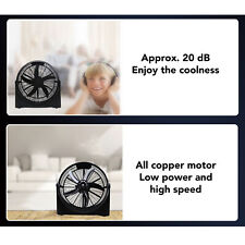 Floor Fan Low Noise Powerful 3 Speed Adjustable 1200r/min High Velocity US picture
