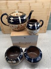 Vintage 1950s Lingard Webster & Co Ltd Welsh Imari Teapot,MilkJug,2 SugarBowls picture