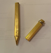 Cartier / Cap Type Trinity Gold GP  Ballpoint Pen Oval - Out of Ink picture