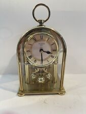 BUCHERER Quartz Gold Moving Clock W Germany This Shape Is Very RareVintage picture