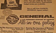 Vintage Advertisement, PASCO & RICHLAND, WA,1956, 