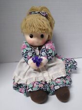 Vintage Rag Doll by Treasured Gifts w/ wind up music box works 10” toy picture