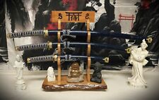 Live Edge Rustic 3 Tier Beautiful Cherry Japanese Samurai Sword Display Stand picture