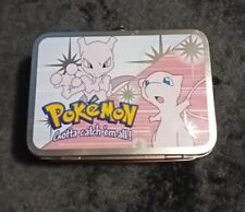 Pokémon Mewtwo 1995 1999 Metal Lunch Box Trading Card Tin Vintage picture
