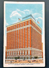 Chicago Illinois Morrison Hotel Wonder Restaurant 1922 Postmarked Linen Postcard picture
