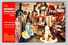 Frankenmuth MI-Michigan Decorations at Bronner's Christmas Store Old Postcard picture