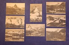 Lot 8 RPPC Postcards of Mt views at Gornergrat Ridge near Zermatt in Switzerland picture