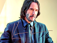 KEANU REEVES Signed [JOHN WICK] 8x10 inch Glossy Photo Original Autograph picture