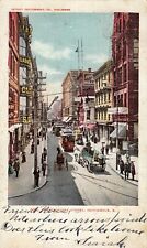 PROVIDENCE RHODE ISLAND ~ Westminster Street - UDB 1901-07 - trolleys wagons etc picture