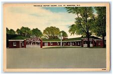 c1930's Triangle Motor Court Roadside Edenton North Carolina NC Vintage Postcard picture