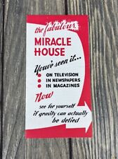 Vintage The Fabulous Miracle House US Highway 24 Advertisement  picture