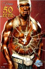 Fame: 50 Cents #1 Get Rich or Die Trying | Trade Foil Leather Metal | CVR Select picture