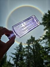 Old Purple So. Farmingham Massachusetts Bottle☆Neat Travis & Cunningham Pharmacy picture