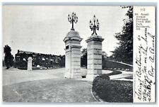 1907 Mt Royal Avenue Entrance Druid Hill Baltimore MD Vintage Antique Postcard picture