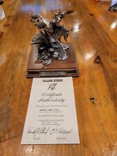 Donald Polland Studios Buffalo Pony Pewter Statue #156 Limited Edition W/ COA picture