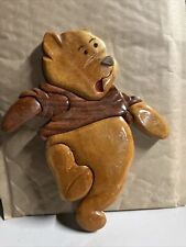 Vintage Winnie the Pooh Wood Carving Decor Disney picture