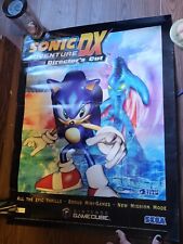 Sonic Adventure DX Director's Cut Gamecube 2003 VERY RARE RETAIL DISPLAY POSTER  picture