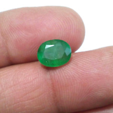 Outstanding Zambian Emerald Oval 2.45 Crt Ultimate Green Faceted Loose Gemstone picture