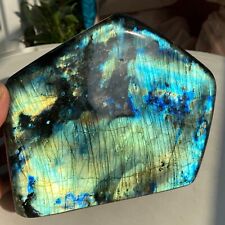 6.9LB Large Natural Flashy Gorgeous Labradorite Freeform Crystal Display Healing picture