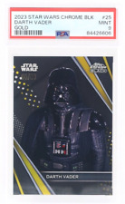 2023 Topps Star Wars Chrome Black DARTH VADER #25 Gold Refractor /50 PSA 9 picture