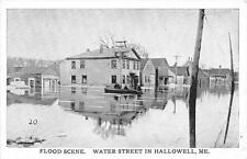 CPA USA MAINE FLOOD SCENE WATER STREET IN HALLOWELL picture