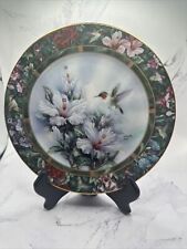 Vintage Lena Liu's Hummingbird Treasury Plate “The Ruby-Throated Hummingbird” picture