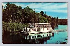 Soo Junction MI-Michigan, River Boat Paul Bunyan, Antique, Vintage Postcard picture
