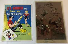 1951 Li'l Abner And Daisy Mae COLORING BOOK COVER PRINT AND FOUR PRINTING GELS picture