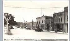 NORTH MAIN STREET almond wi real photo postcard rppc wisconsin downtown picture
