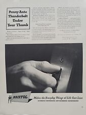 1942 Bristol Automatic Controlling Recording Instruments Fortune WW2 Print Ad Q1 picture
