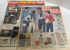 2 RARE Vtg Christmas 1983 Zayre Department Store Ad Flyer Toys Atari Activision  picture