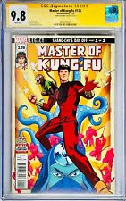 Simu Liu Signed CGC Signature Series Graded 9.8 Marvel Master of Kung Fu #126 picture