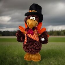 Animated Thanksgiving Turkey Sings “Turkey In The Straw “Works Preowned,No tags picture