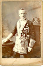 G.B. Davis, Woolwich, Freemasonry. Vintage Freemason Citrate Print. Cab Card picture