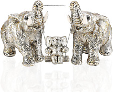 Elephant Statue Mom Gifts. Home Decor Accents Elephant Figurines for Bookshelf L picture