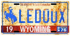 Chris Ledoux Wyoming Cowboy 1976 Vintage Replica License plate picture