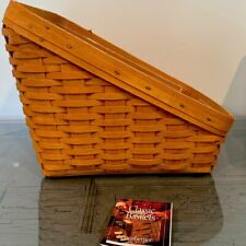 Vintage 2000 Signed Longaberger Large Book Keeper Basket Hand Woven Made In USA picture