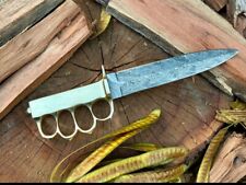 Custom Handmade  Damascus Steel TACTICAL BOWIE HUNTING KNIFE COMES WITH SHEATH  picture