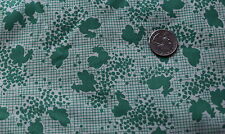 4480 1/2 yd 1930's cotton print fabric, small scale Green chickens picture
