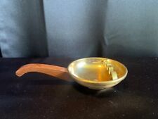 Vintage Park Sherman Brass Ashtray With Wood Handle picture