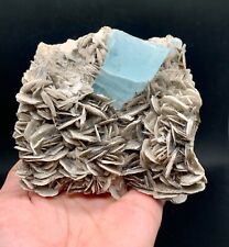 1026 Gram Highly Luster Aquamarine Combine Muscovite Bunch From Nagar Valley Pak picture
