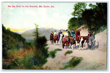 c1910 On The Trail to the Summit Mt. Lowe California CA Antique Postcard picture