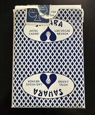 VTG Sahara Hotel Casino Blue Playing Cards Deck Bee Las Vegas Nevada Cub Special picture