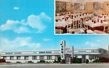 JOHN’S Bartow, FLORIDA c1950s - Dining Room-Banquet Rooms-Seafood POSTCARD picture
