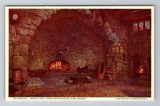 Grand Canyon Park AZ-Arizona, The Fireplace, Hermit's Rest, Vintage Postcard picture