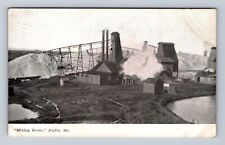 Joplin MO-Missouri, Scenic View Of Mining Scene, Antique, c1909 Postcard picture
