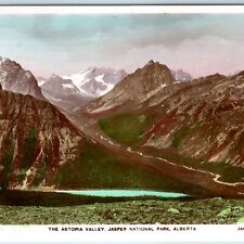 c1930s Jasper National Park, Alta RPPC Astoria Valley Hand Colored Photo PC A224 picture