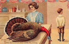 UPICK POSTCARD THANKSGIVING I'm An Old Bird But I Know You Love Me Still 1910 picture