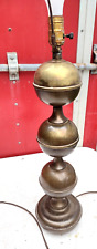 Vintage Mid Century Modern brass  Stacked Balls Table Lamp Kovacs Style picture